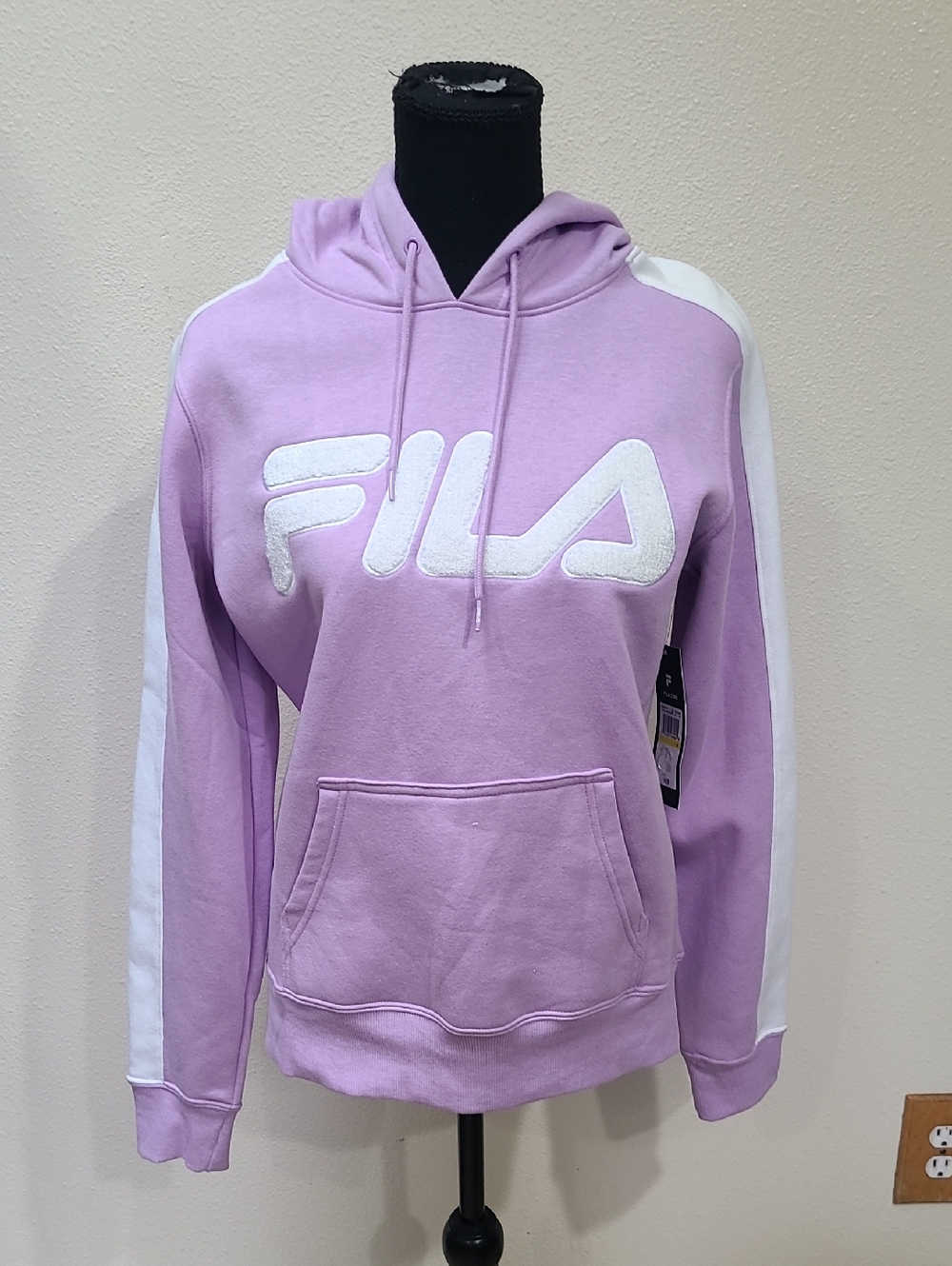 Fila Lavender Pullover Hoodie with White Logo
